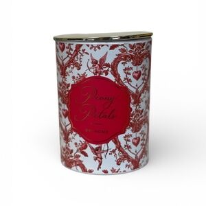 DW Home Peony Petals Candle • 8.2 oz • Decorative Jar + Gold Lid • New